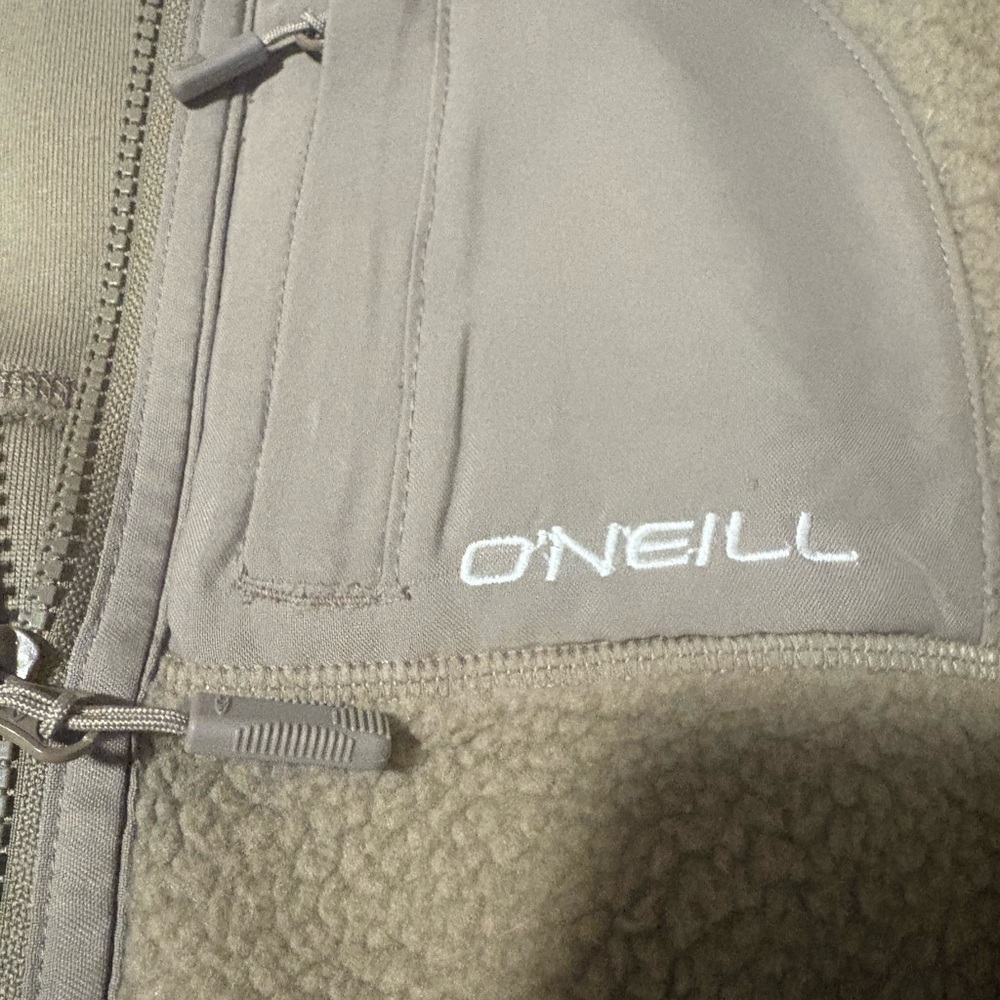 O'Neill Beige Zip-Up Fleece - Picture 6 of 8